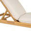 Chaise longue d'extérieur avec roulettes Riviera, structure en bois d'acacia (ensemble de 2)