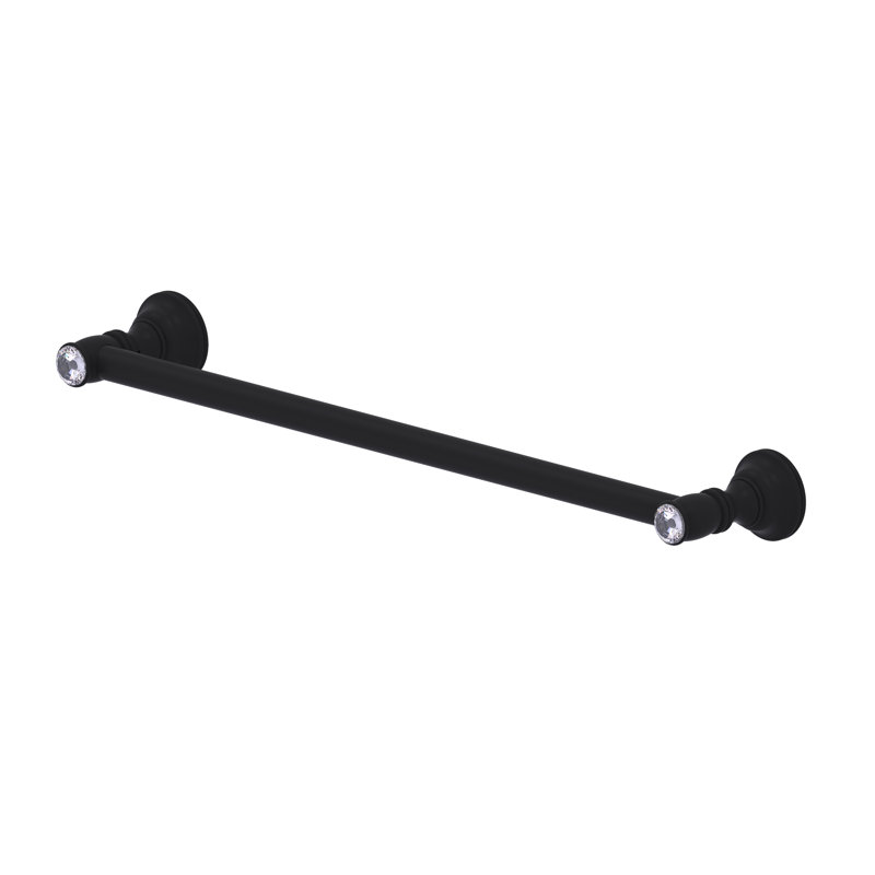 Barre à serviettes murale Freyja, Noir mat, H 3,5 po x l 36 po x P 2 po