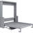 Gray Queen-Size Bed With Practical Versatile Storage Shelf - Bedroom Option Queen Size Fascinating Robust &