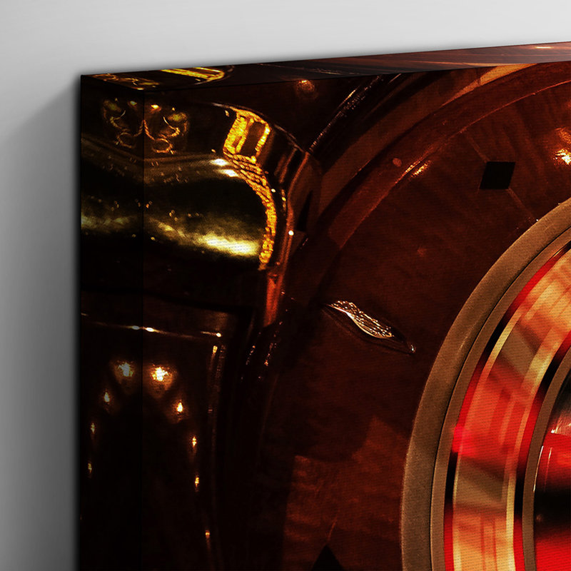 Roulette Table Casino Photographic - Wrapped Canvas, 70cm H x 100cm W