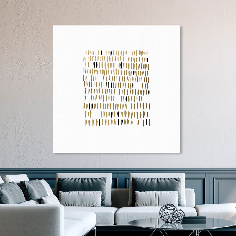 Dents - Reproduction d'art graphique sur toile, Toile tendue, H 30 po x l 30 po x P 2 po