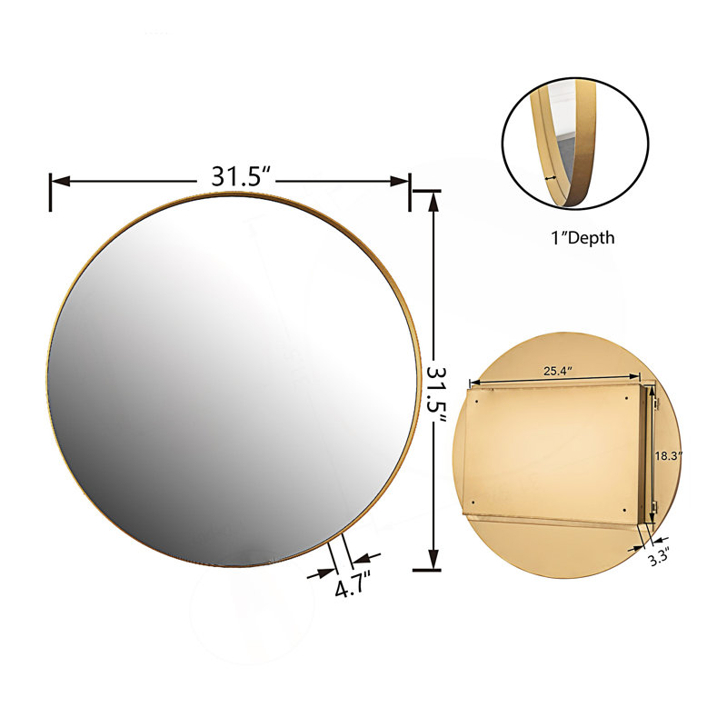 Armoire à pharmacie avec miroir et tablettes réglables Mount