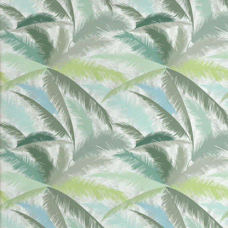 Tissu palm tree, H 36 po x l 58 po x P 1 po