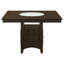 Sarwa Square Counter Height Dining Set Brown and Tan-902094667