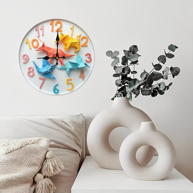 Horloge murale Origami