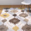 Tapis brun crocheté à la main Croghan Ikat-23234067