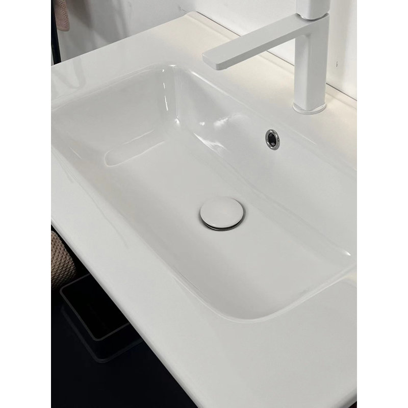 Plateau de meuble-lavabo avec lavabo intégré en céramique 30 po Asher
