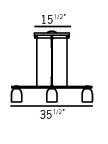 Bimbi 3 - Light Kitchen Island Pendant