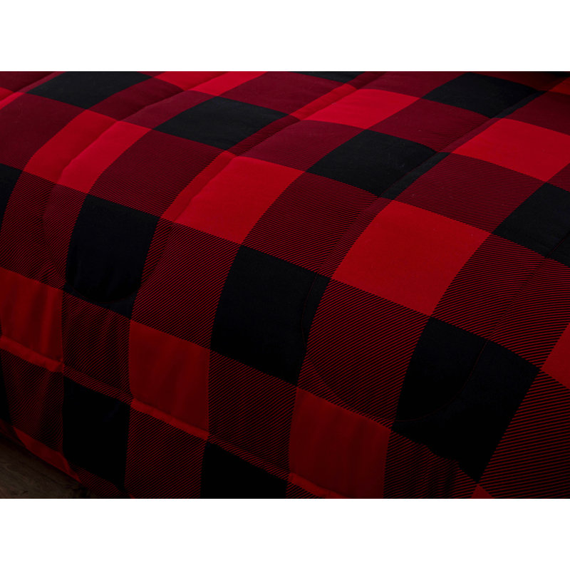 Red Twin Down Alternative Microfiber Bed in a Bag Set