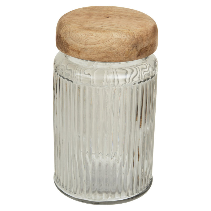 Glass Jar, 19cm H x 11cm W x 11cm D
