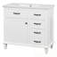 Meuble-lavabo de salle de bain avec lavabo, tiroirs rabattables et tablette réglable-1263702037