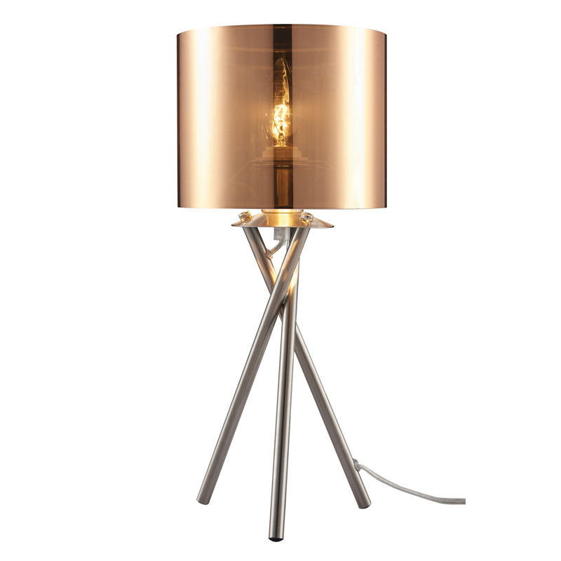 Lampe de table à trépied 15 po Amice, Cuivre