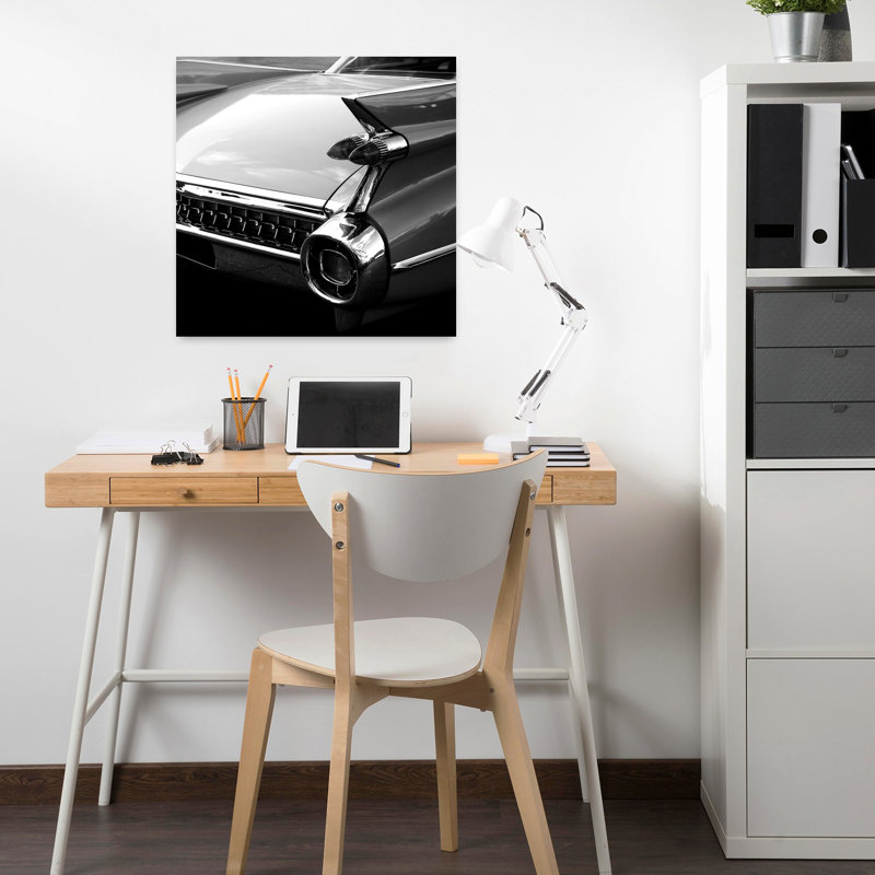 Voiture rétro, art contemporain, H 18 po x l 18 po