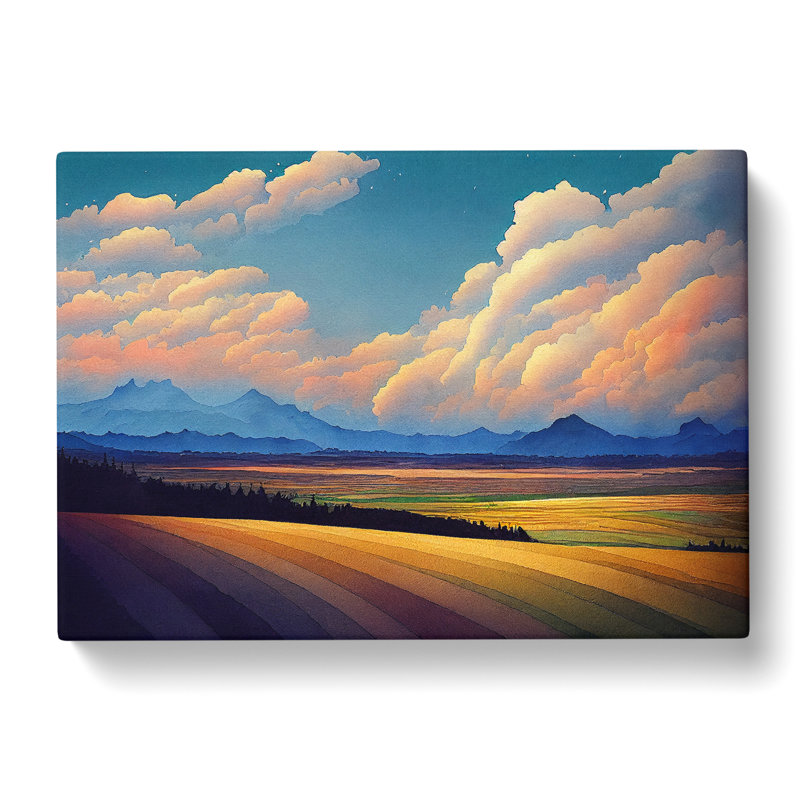 Mountain Meadow Landscape Vol.3 - Wrapped Canvas, 50cm H x 76cm W x 3cm D