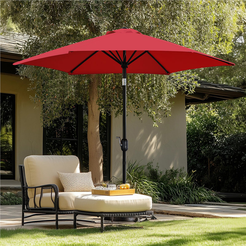 Charlean 269cm Tilt Parasol, Red