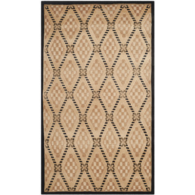 Tibetan Hand-Knotted Silk Beige Area Rug