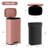 Step Trash Can, Stainless Steel Garbage Bin, Soft-Close Rubbish Bin with Removable Plastic Inner Bucket, Fingerprint-Proof, Lid Dustbin, Suit for Kitchen Home-100742166-101400728