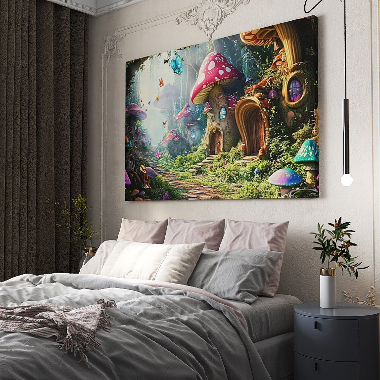 Scène d'espace de rêve, fond cosmique, thème de science-fiction, convient à la décoration murale, aux cadeaux, au salon, à la salle de bain, à la chambre à coucher et à la cuisine