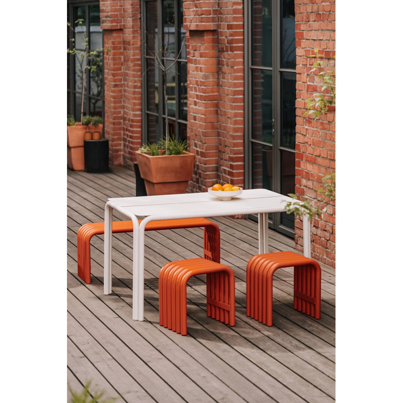 Cointon Rectangular 6 - Person 135Cm L Outdoor Table