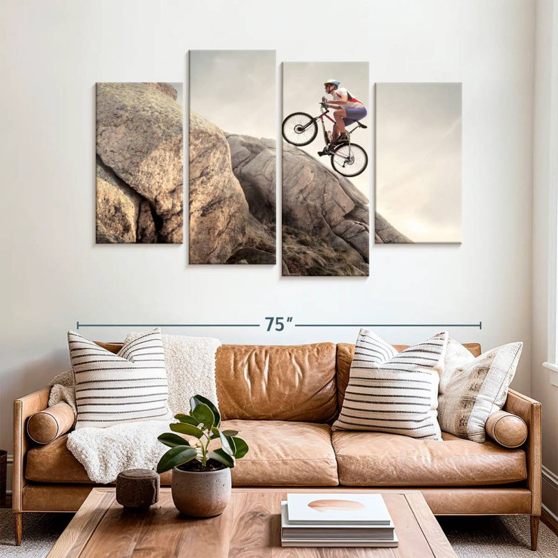 Sireci Rocky Uphill Cycling, 42'' H x 68'' W