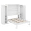 Lit escamotable avec garde-robe et tablette de rangement-301252538