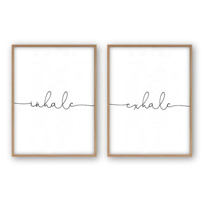 Inhale Exhale 2 Piece Wall Art