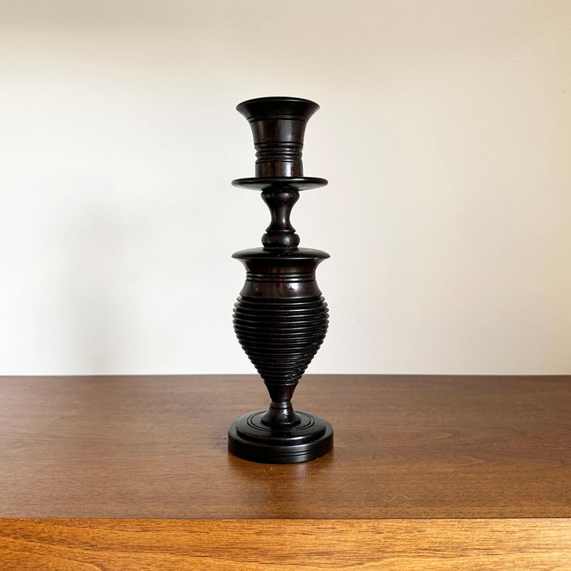 Ebony Wood Collection Candlestick