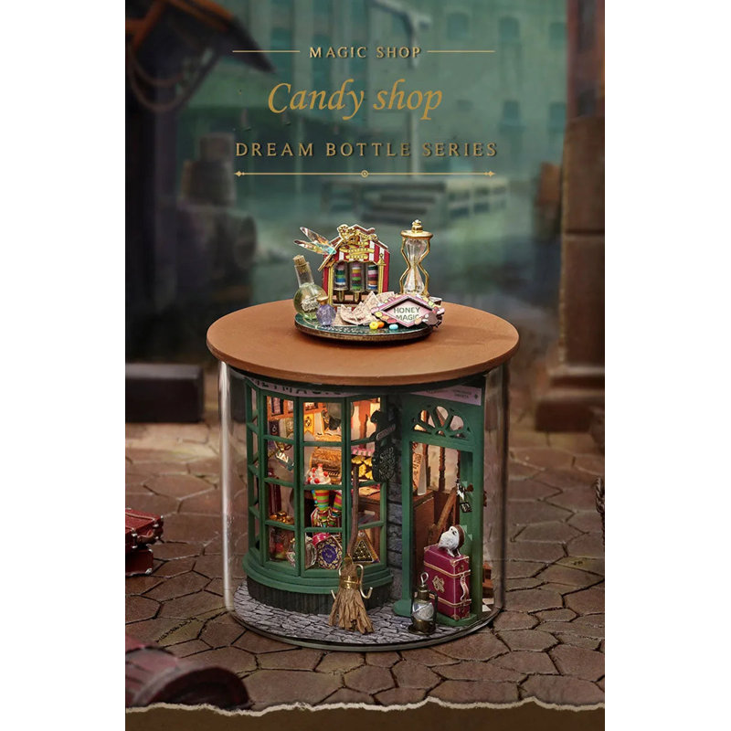 Ensemble de boîte de chambre miniature Wizardi - Ensemble de maison de poupée Magic Shop