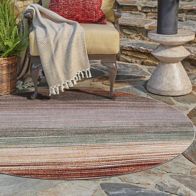Urbanis Hower Indoor/Outdoor Area Rug, Round 3'1"