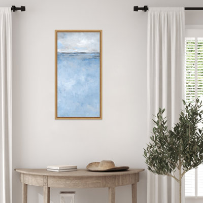 «Calm Horizon Under Clouded Sky II» par Bruford, reproduction d'art sur toile encadrée