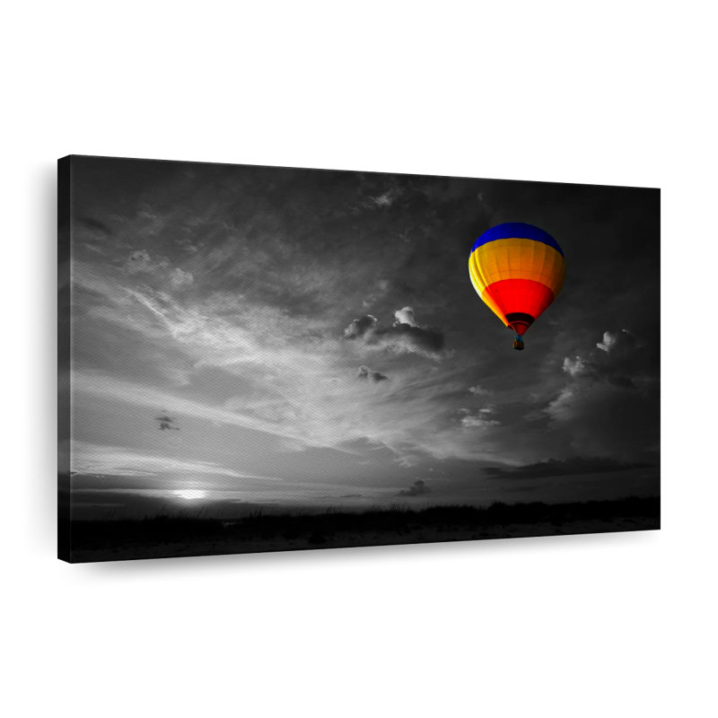 Montgolfière, H 16 po x l 24 po x P 1,25 po