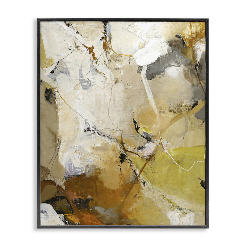 «Warm Earth Tones In Motion», estampe numérique, design by Design Fabrikken, Giclée noire de minuit encadrée