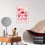 Art mural abstrait fantaisiste Be Be Mine Valentine-129022086