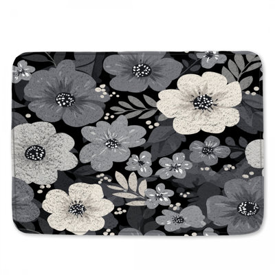 Tapis de bain floral