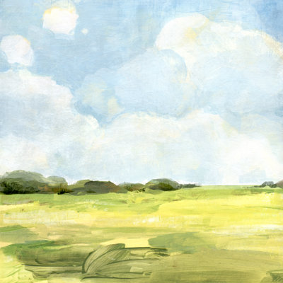 «Open Fields II» par Annie Warren - peinture sur toile tendue