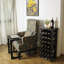 Brom Floor Wine Bottle & Glass Rack Brown