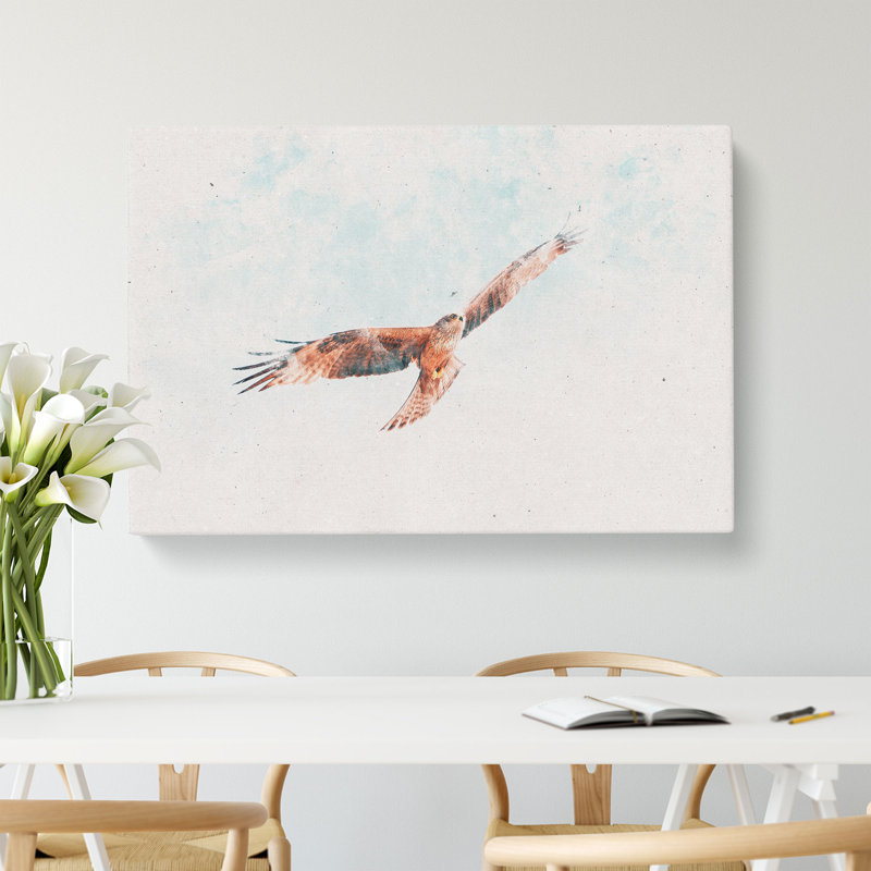 Black Kite Bird - Wrapped Canvas, 45cm H x 76cm W x 4cm D