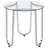 Chrome Round Glass Top End Side Table