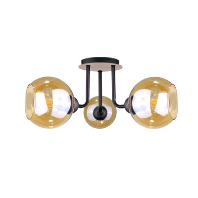 Glass Semi Flush Mount