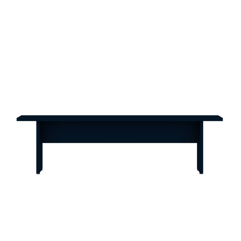 Banc de salle à manger moderne de 68 po en bleu minuit NoMad, Bleu