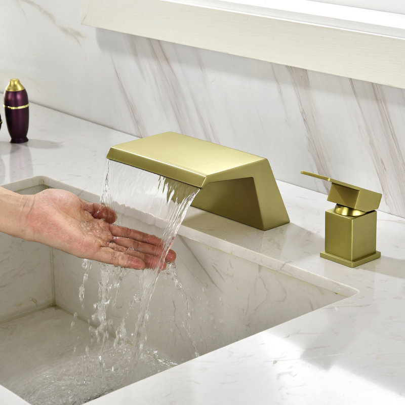 Single-handle Bathroom Faucet, Brushed Gold