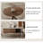 Irregular rock plate storage coffee table