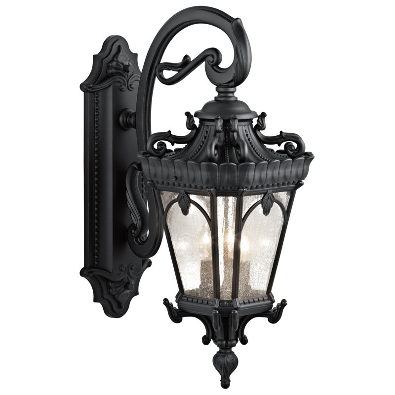 Guzzi Wall Light, Textured Black