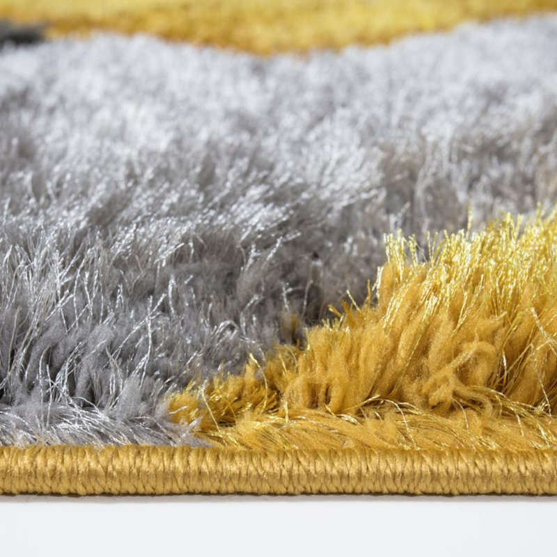 Woodbranch Geometric Shag Area Rug, Rectangle 160 x 230cm