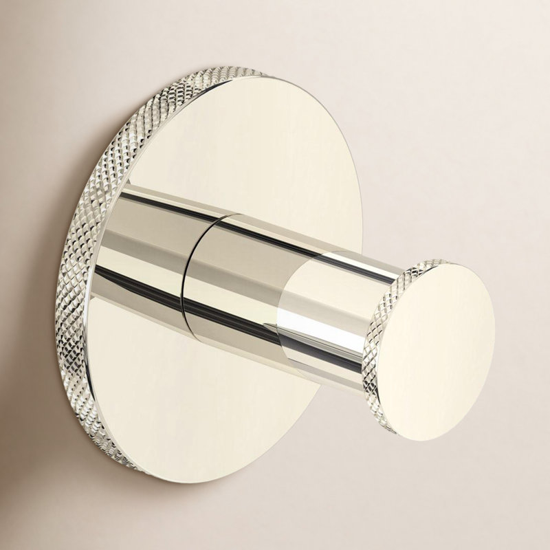 Amahle Robe Hook, Polished Nickel