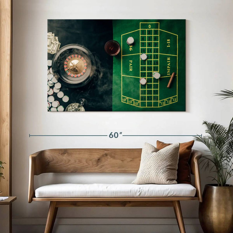 Senne Casino Table Game, 32" H x 48" W
