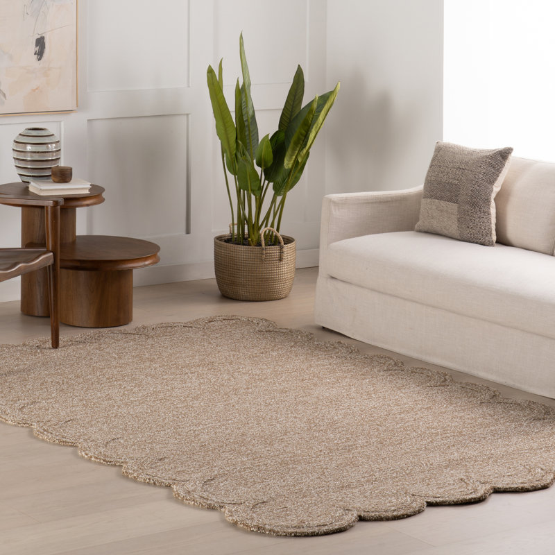  Tapis à bordure unie Elira, Rectangle 7 pi 6 po x 9 pi 6 po