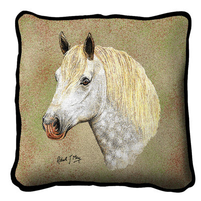 Coussin en coton Percheron