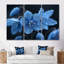 «Blue Grey Frozen Tears Snowdrop - Snowdrops», ensemble de reproduction d'art mural-394960498-394960501