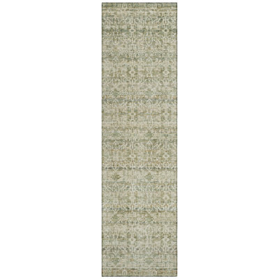Machine Washable Indoor/Outdoor Colman ACN2152 Striped Rug